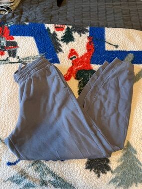 H&M Men's Gray-Blue Elastic-Waist Joggers